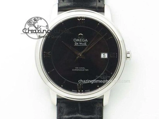 0119 Practical De Ville RG MKF 1:1 Best Edition Silver Dial RG Markers on Brown Leather Strap MIYOTA 9015 V 8049